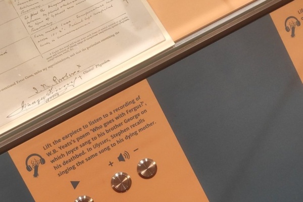 The Fear & Fever exhibition features James Joyce's connection to typhoid.